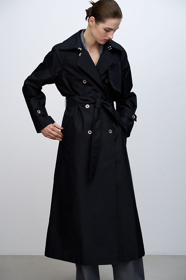 Double-breasted trench coat - BRUSNIKA Women Clothes