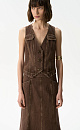 100% cotton denim vest - BRUSNIKA. Women clothes