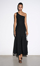 One-shoulder lurex knit dress - BRUSNIKA. Women clothes