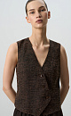 Vest with a diagonal fastening - BRUSNIKA. Women clothes
