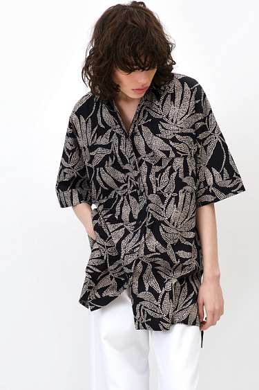 Printed cotton shirt - BRUSNIKA Women Clothes