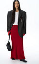 Maxi skirt made of fox fur - BRUSNIKA. Women clothes