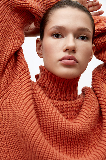 Alpaca wool knit jumper - BRUSNIKA Women Clothes