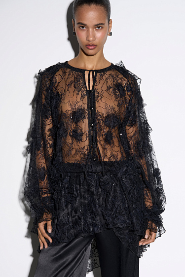 Lace Mini Dress - BRUSNIKA Women Clothes