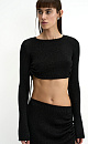 Metallic thread crop top - BRUSNIKA. Women clothes