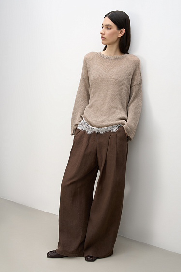 Linen and nettle trousers - BRUSNIKA Women Clothes