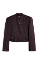 wool jacket with a round collar - BRUSNIKA. Women clothes