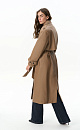 Eco-leather trench coat with a yoke - BRUSNIKA. Women clothes