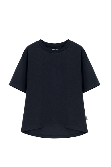 Cropped Cotton T-shirt - BRUSNIKA Women Clothes