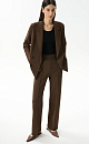 Straight trousers made of viscose - BRUSNIKA. Women clothes