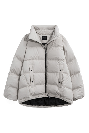 Voluminous down jacket with hood - BRUSNIKA Women Clothes