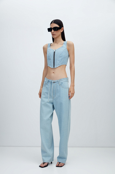 Wide leg jeans - BRUSNIKA Women Clothes