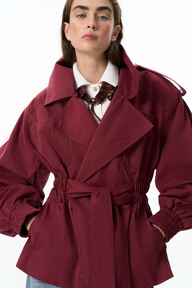 Short trench coat - BRUSNIKA Women Clothes