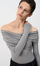 Bodysuit with draped bodice - BRUSNIKA. Women clothes