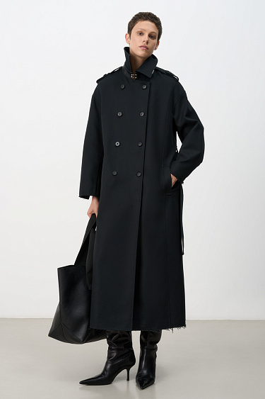 Double-breasted coat - BRUSNIKA Women Clothes