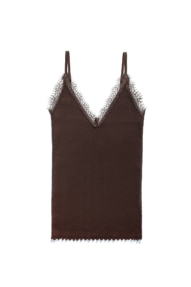Lace-cut top - BRUSNIKA Women Clothes