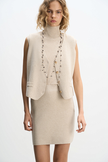 Wool and cashmere knit vest - BRUSNIKA Women Clothes