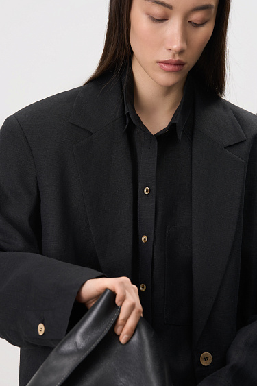 Oversized blazer - BRUSNIKA Women Clothes