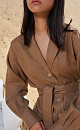 Linen shirt-jacket - BRUSNIKA. Women clothes
