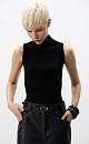 Viscose top with a high collar - BRUSNIKA. Women clothes