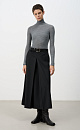 Skirt with a pleat in the front - BRUSNIKA. Women clothes