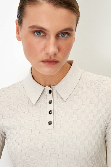 Knit T-shirt - BRUSNIKA Women Clothes