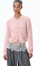 fox down cardigan with accent buttons - BRUSNIKA. Women clothes