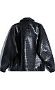 Jacket made of textured eco‑leather - BRUSNIKA. Women clothes