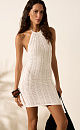 Openwork dress with an open back - BRUSNIKA. Women clothes