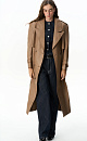 Eco-leather trench coat with a yoke - BRUSNIKA. Women clothes