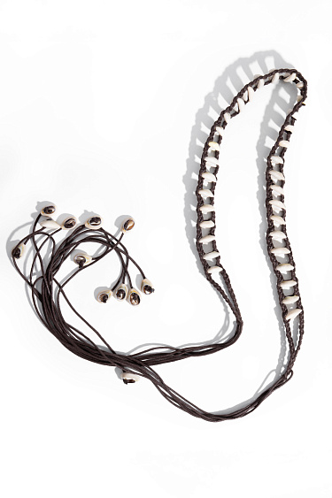 Braided belt with shells - BRUSNIKA Women Clothes