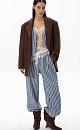 100% cotton striped trousers - BRUSNIKA. Women clothes