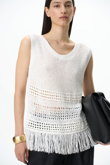 Fringed top - BRUSNIKA Women Clothes