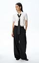 Wide trousers with drawstring - BRUSNIKA. Women clothes