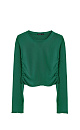 Long sleeve top with drawstring - BRUSNIKA. Women clothes