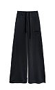 Wide cotton trousers with a drawstring - BRUSNIKA. Women clothes