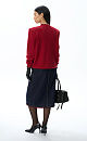 Denim midi skirt with fringe - BRUSNIKA. Women clothes