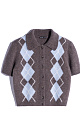 cardigan with an argyle pattern - BRUSNIKA. Women clothes