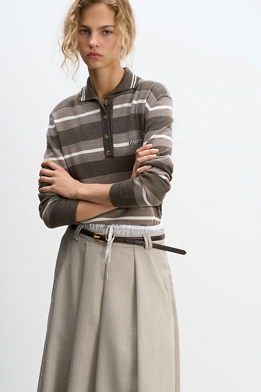 Striped longsleeve - BRUSNIKA Women Clothes
