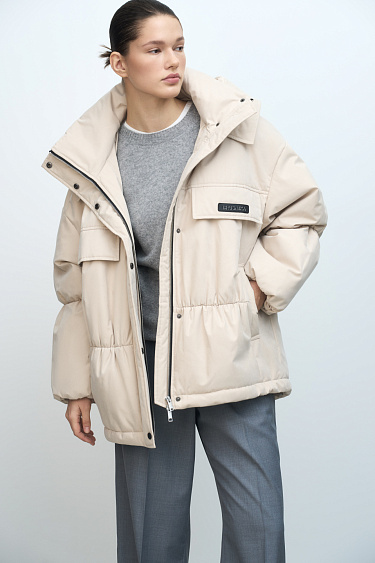 Hooded puffer jacket - BRUSNIKA Women Clothes