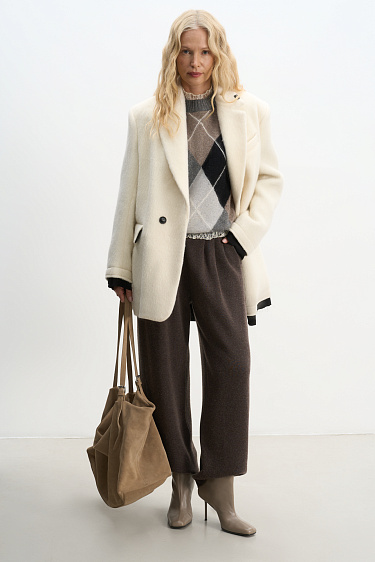 Single-breasted wool jacket - BRUSNIKA Women Clothes