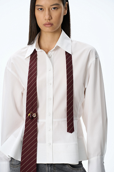 shirt with a ruffle - BRUSNIKA Women Clothes