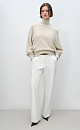 Fox-fur jumper with a high collar - BRUSNIKA. Women clothes