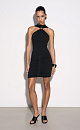 Mini dress with drapery - BRUSNIKA. Women clothes