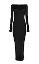 Knit viscose dress - BRUSNIKA. Women clothes