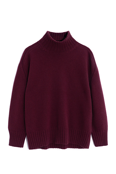 Jumper made of cashmere and wool with a high neck - BRUSNIKA Women Clothes