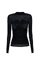 Turtleneck with heart - BRUSNIKA. Women clothes