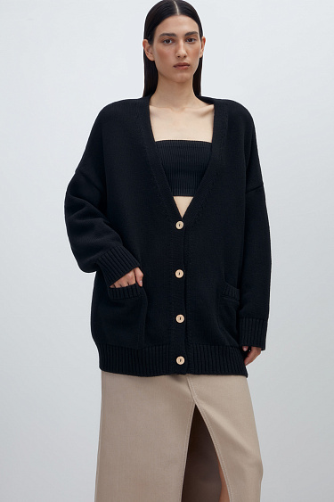 Cotton knit cardigan - BRUSNIKA Women Clothes