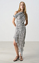 Polka dot dress made of 100% crepe viscose - BRUSNIKA. Women clothes