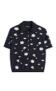 Polo with daisies - BRUSNIKA. Women clothes